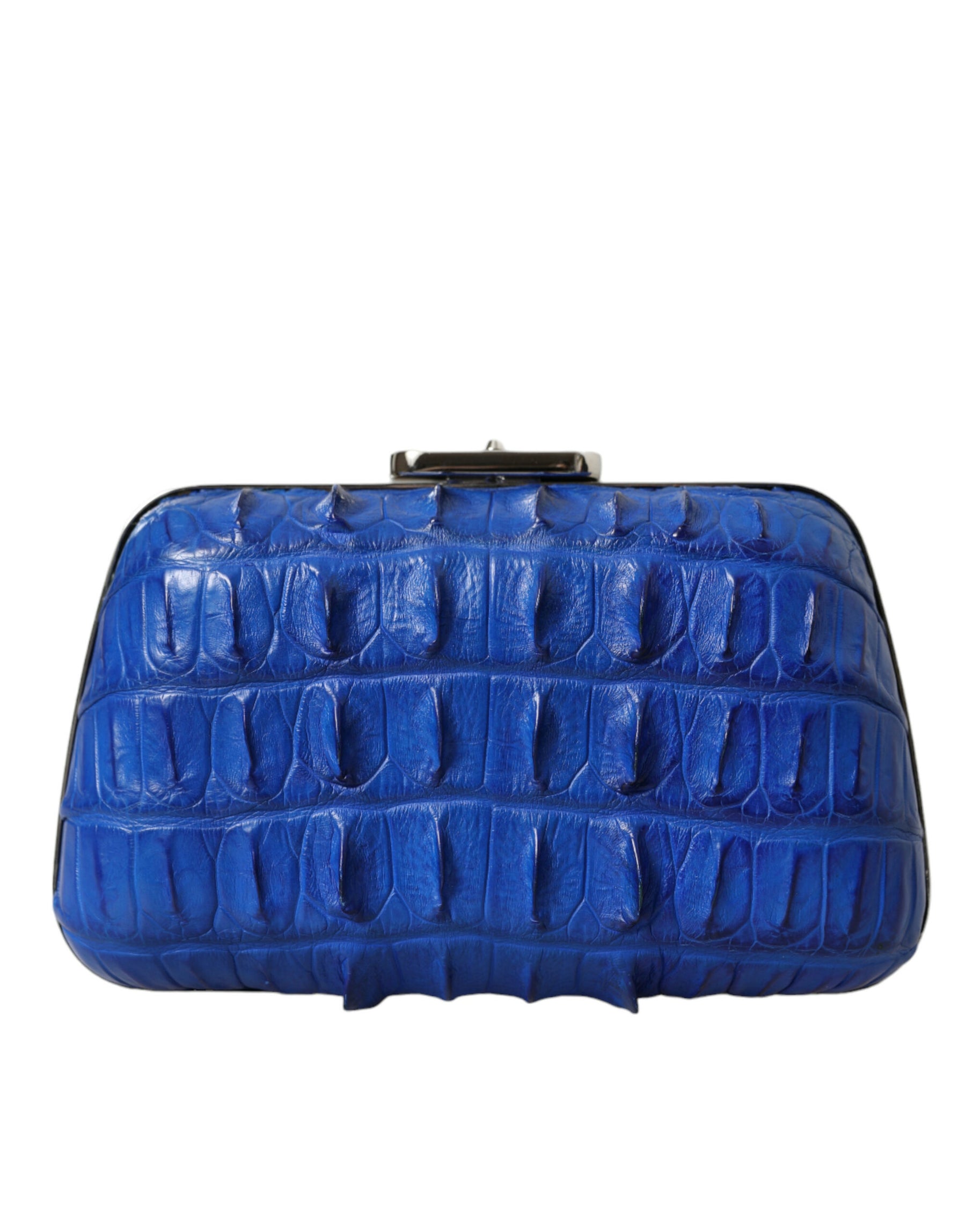 Balenciaga Blue Exotic Skin Leather Shoulder Crossbody Box Clutch Bag | Regal Royce