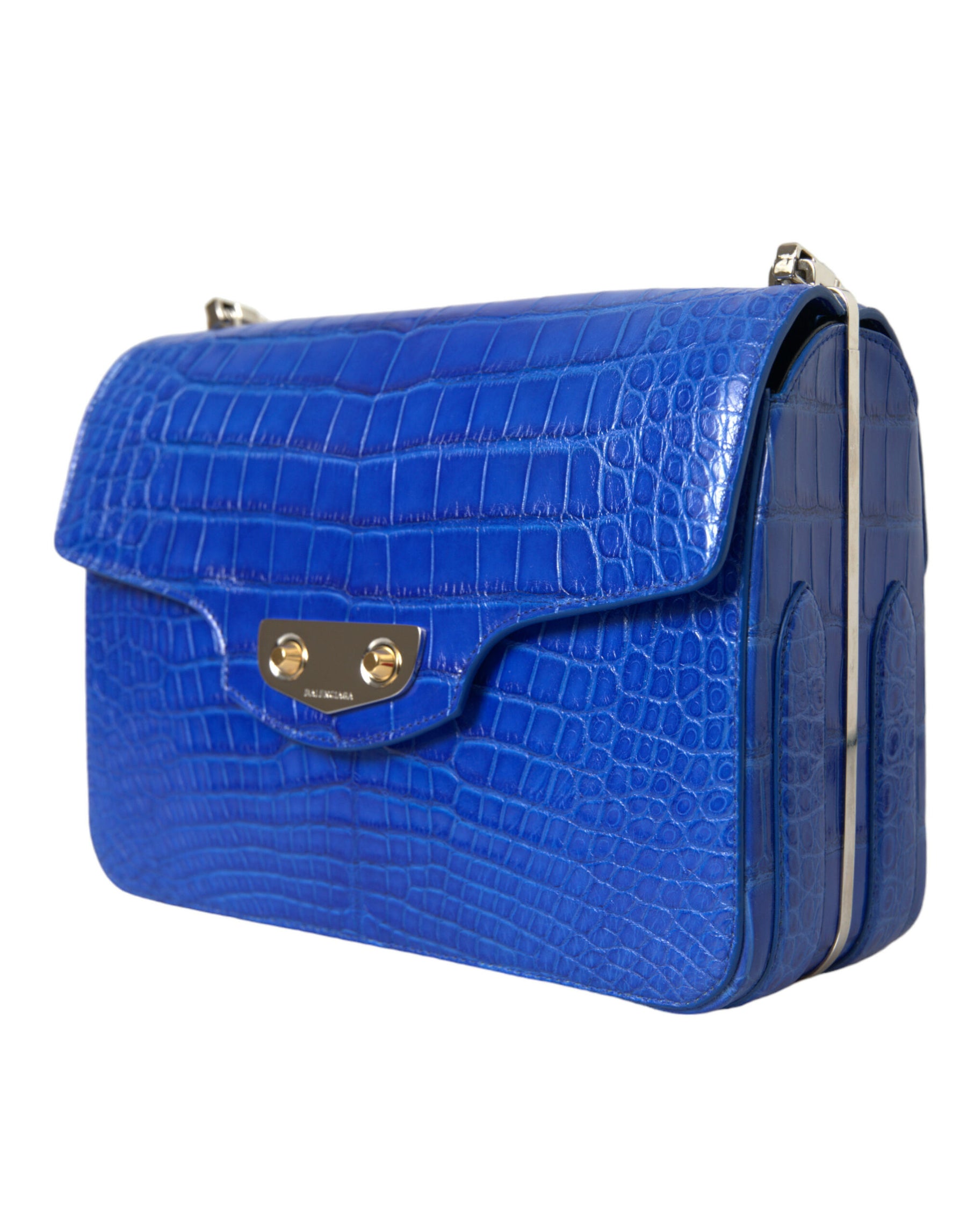 Balenciaga Blue Exotic Leather Neo Classic Small Shoulder Bag | Regal Royce