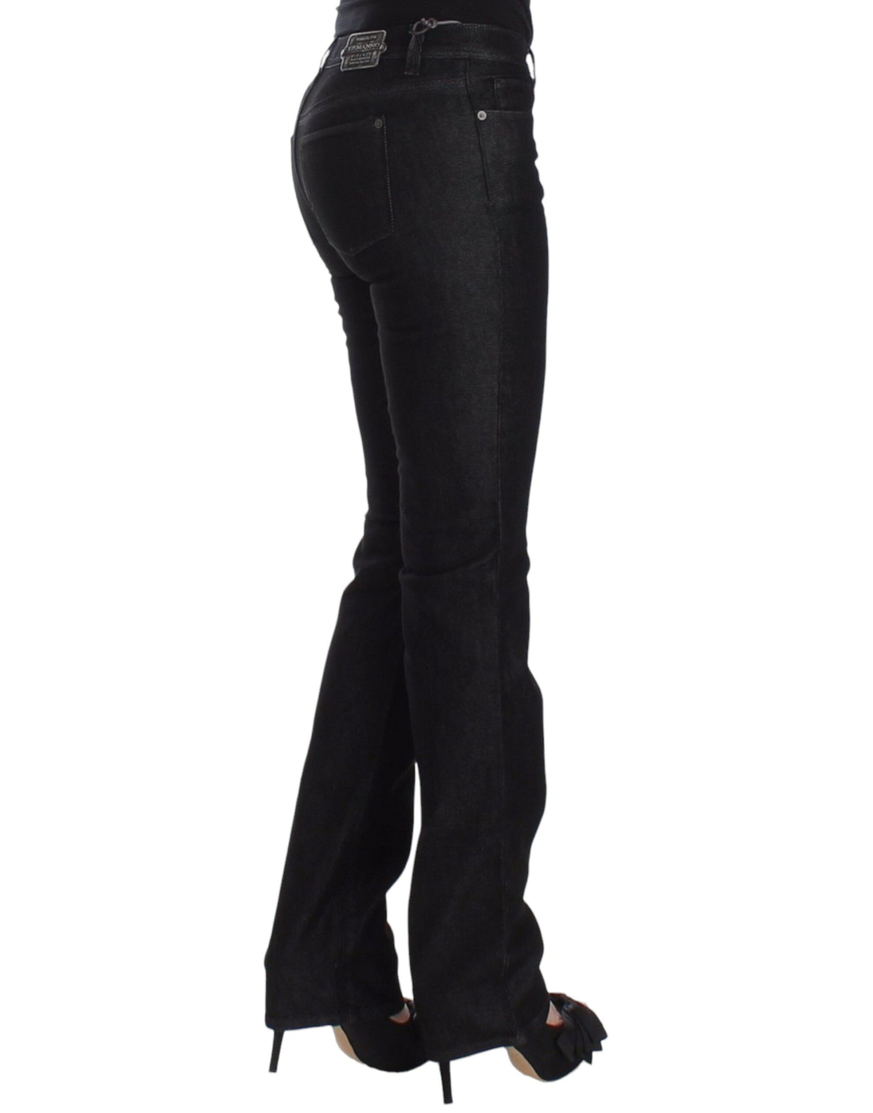 Ermanno Scervino Black Slim Jeans Denim Pants Skinny Leg Stretch | Regal Royce