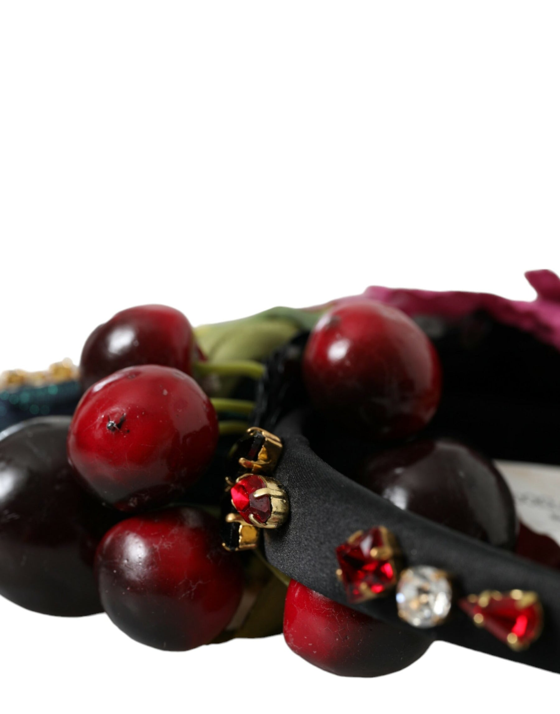 Dolce & Gabbana Red Watermelon Cherry Crystal Hairband Statement Diadem | Regal Royce