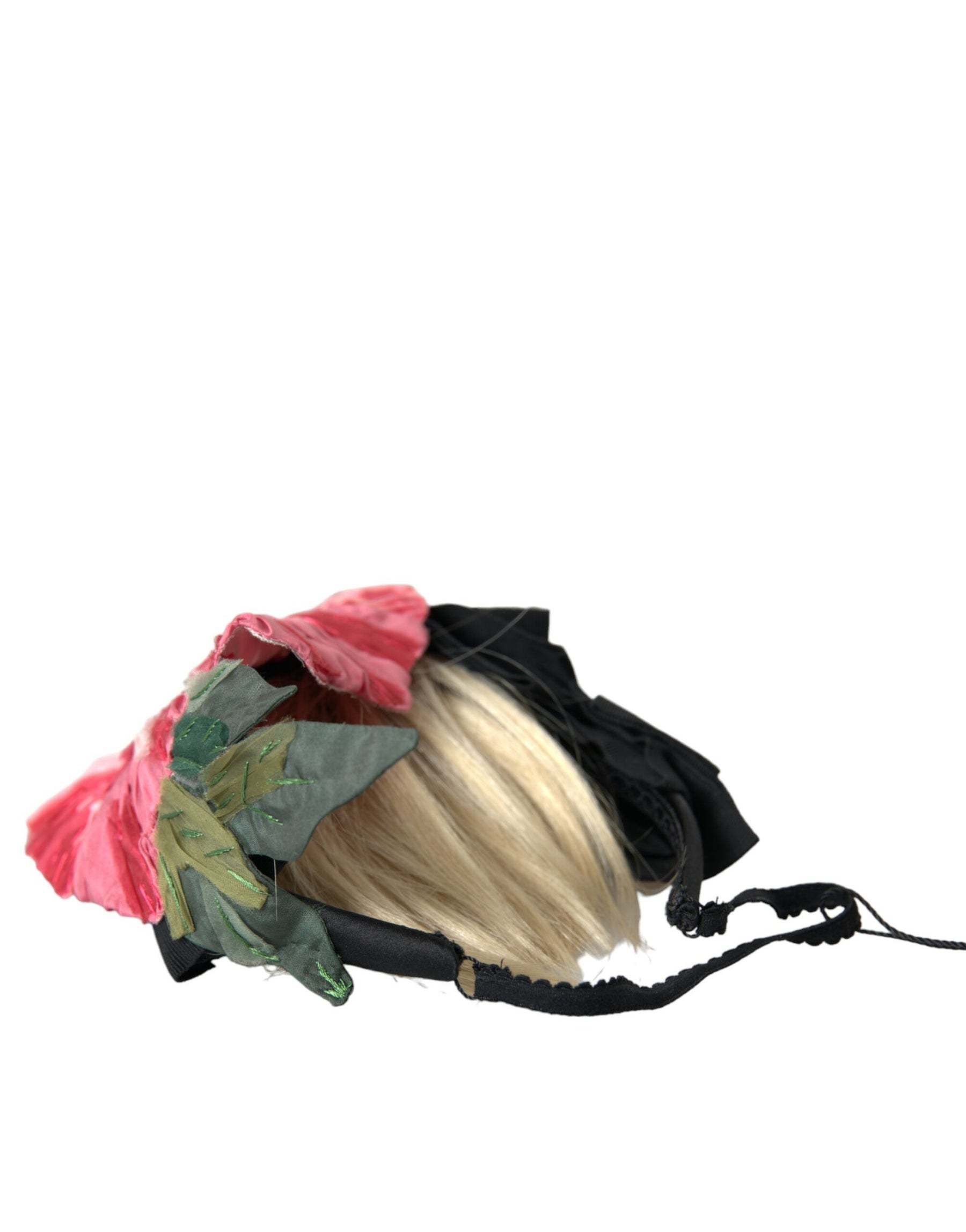 Dolce & Gabbana Black Viscose White Hair Parrucchiera Headband Diadem | Regal Royce