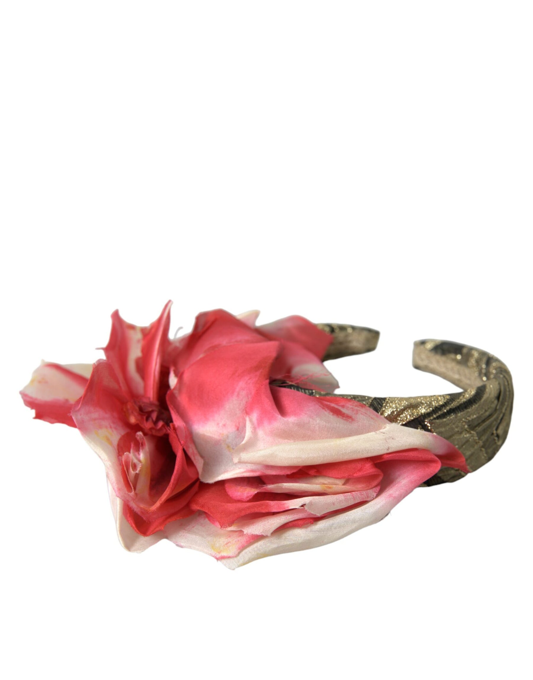 Dolce & Gabbana Multicolor Floral Applique Silk Women Headband Diadem | Regal Royce
