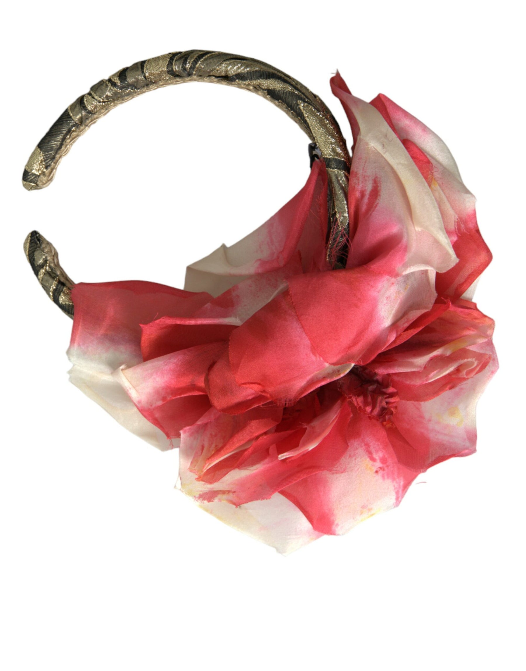 Dolce & Gabbana Multicolor Floral Applique Silk Women Headband Diadem | Regal Royce
