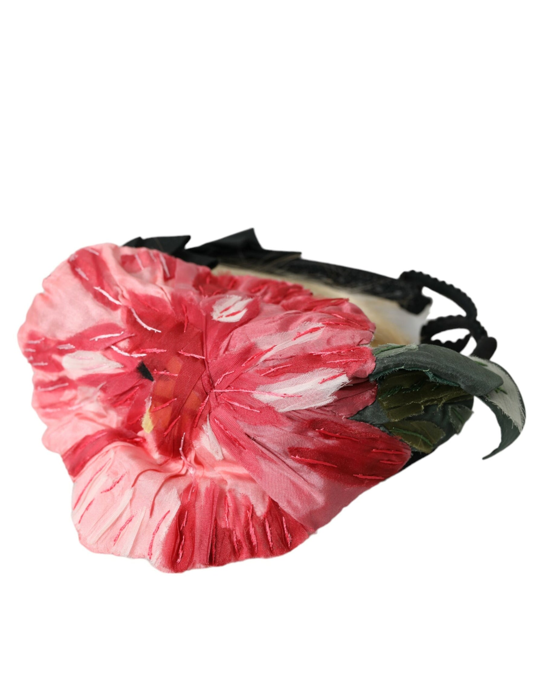 Dolce & Gabbana Black Viscose White Hair Parrucchiera Headband Diadem | Regal Royce