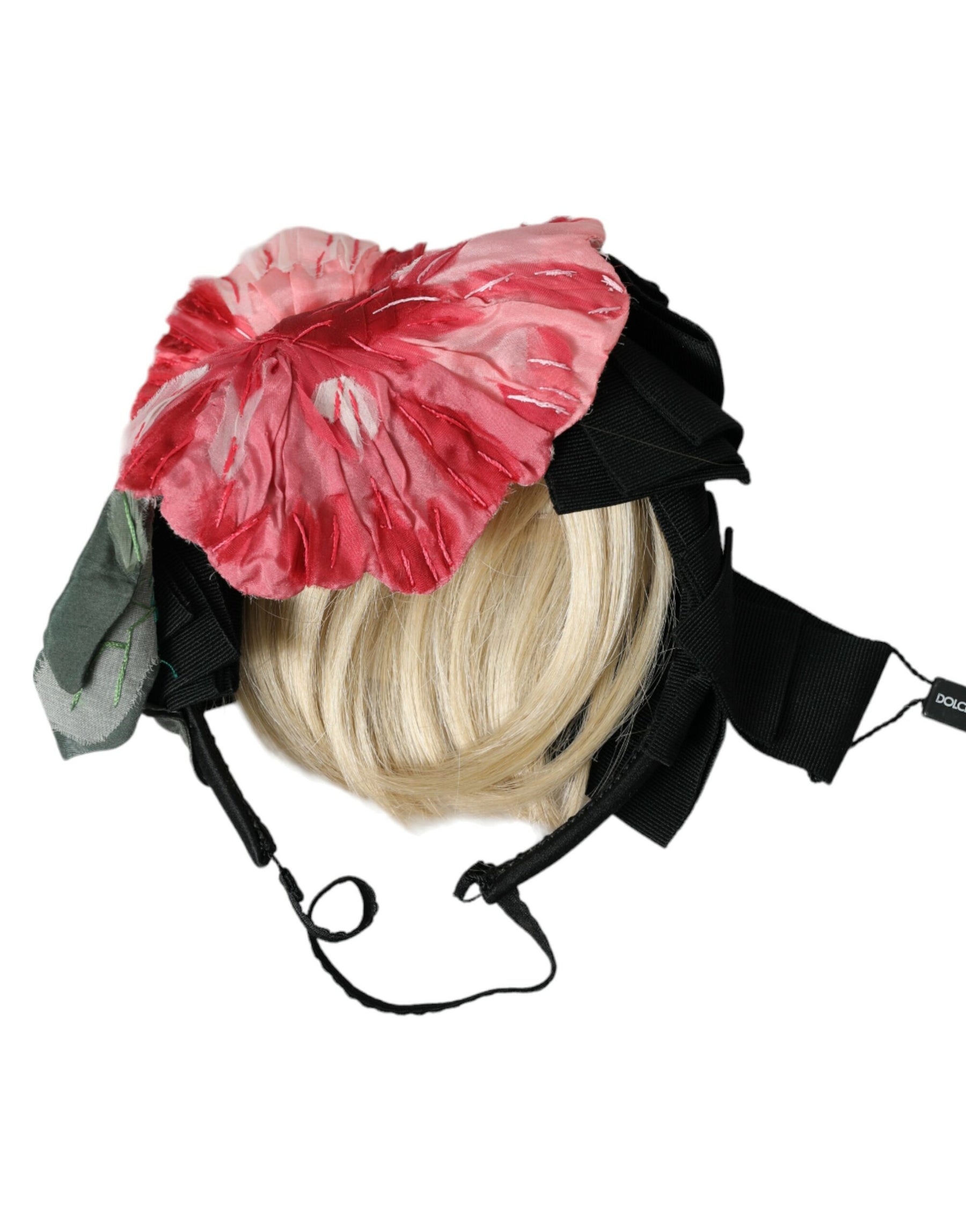 Dolce & Gabbana Black Viscose White Hair Parrucchiera Headband Diadem | Regal Royce