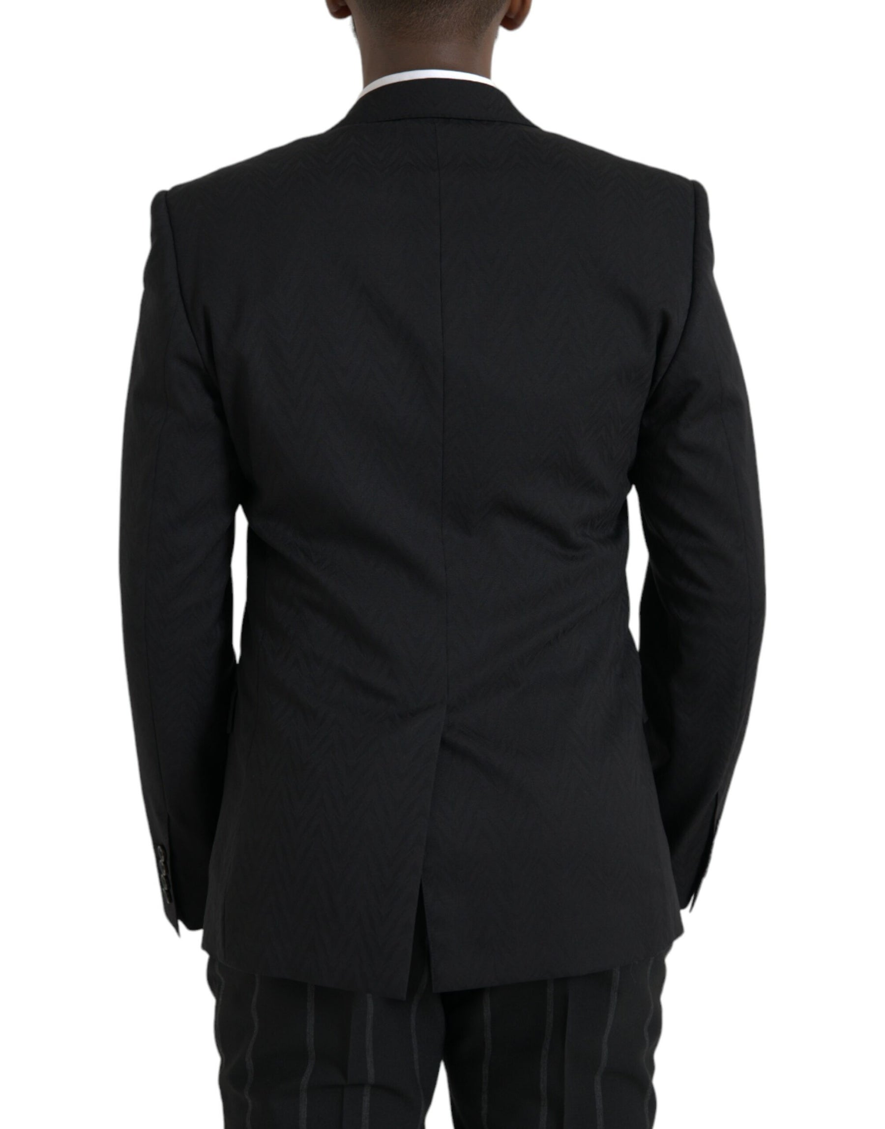Dolce & Gabbana Black MARTINI Slim Fit Jacket Coat Blazer | Regal Royce