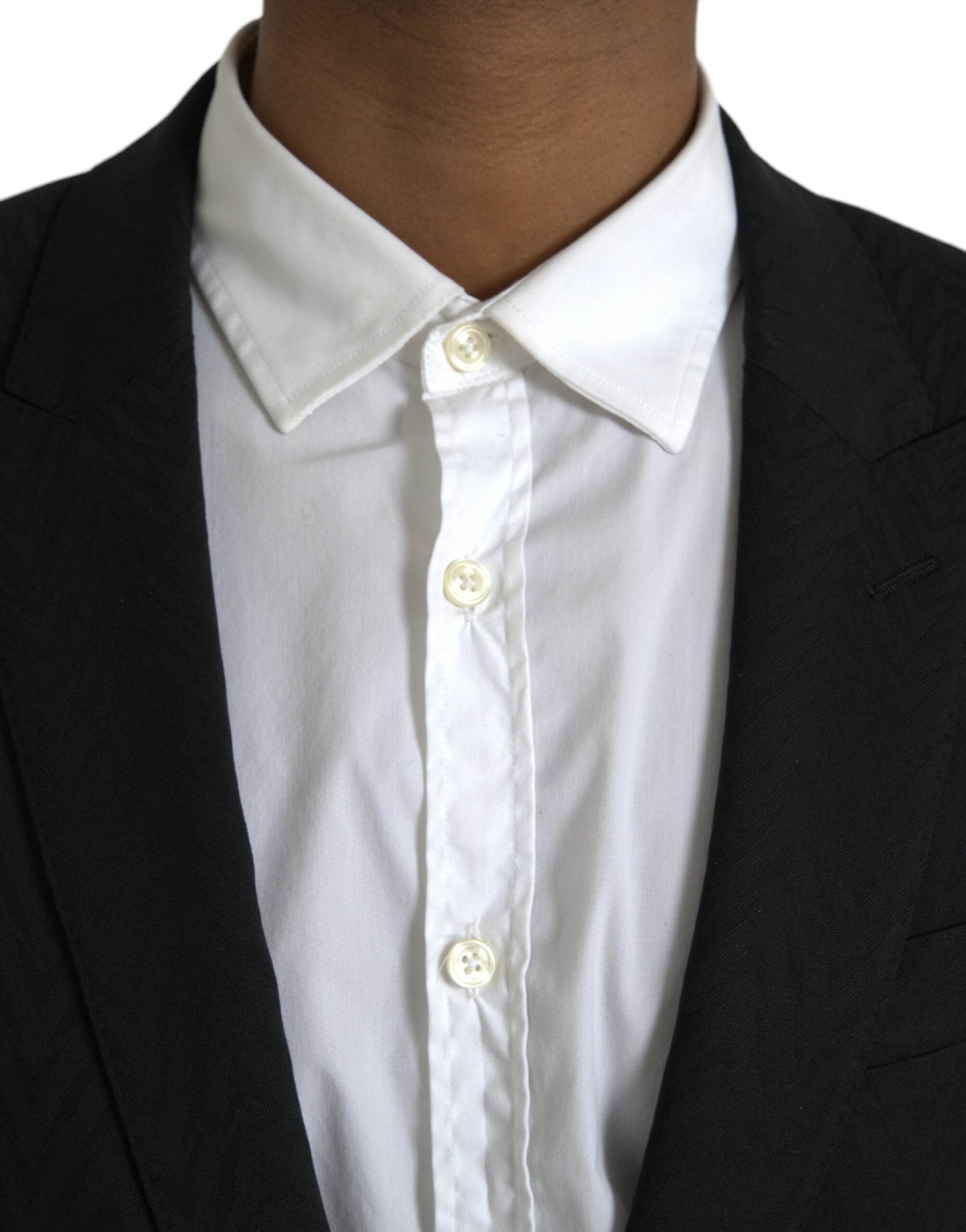 Dolce & Gabbana Black MARTINI Slim Fit Jacket Coat Blazer | Regal Royce