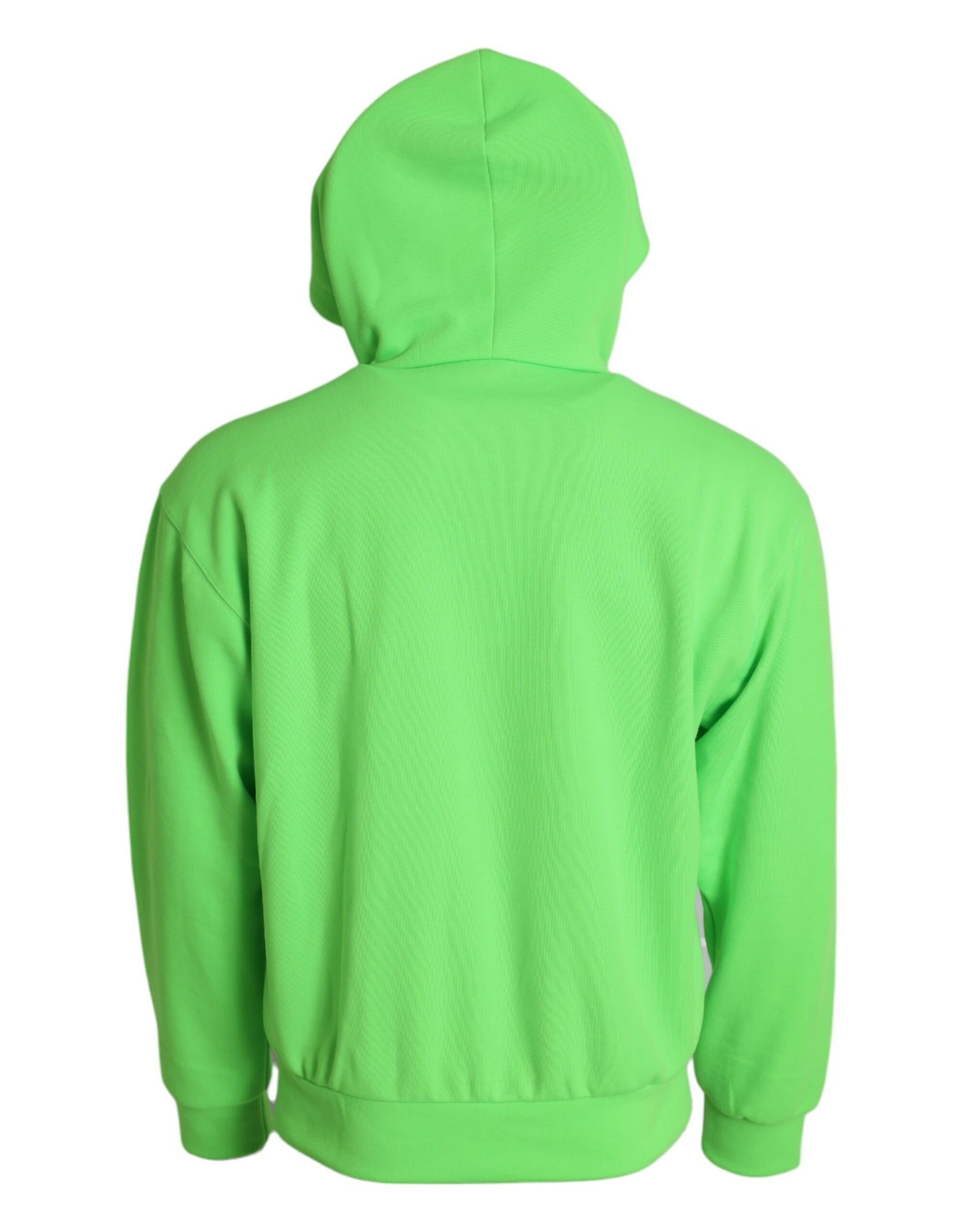 Dolce & Gabbana Neon Green Hooded Full Zip Top Sweater | Regal Royce