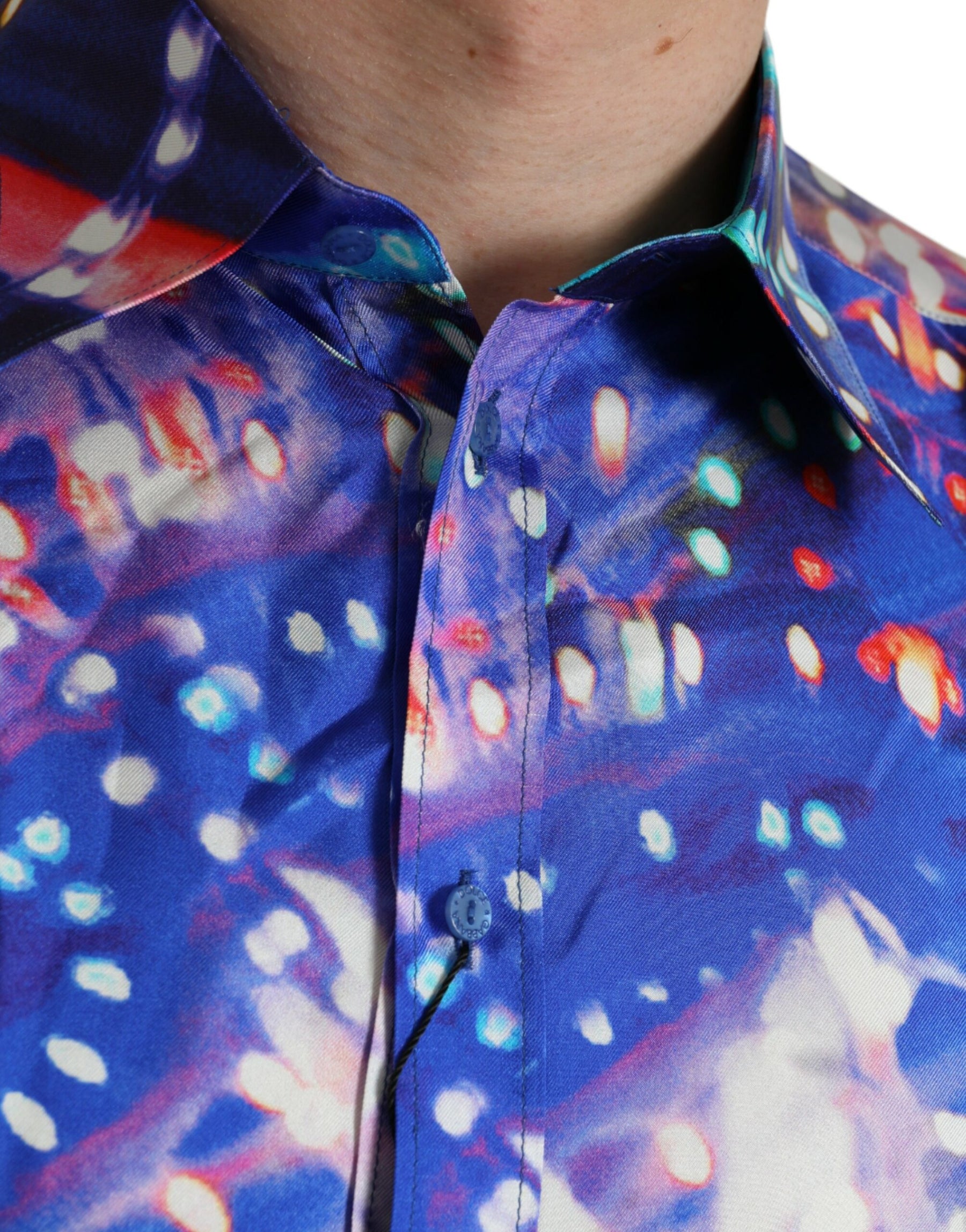 Dolce & Gabbana Purple Luminarie Silk Slim MARTINI Shirt | Regal Royce