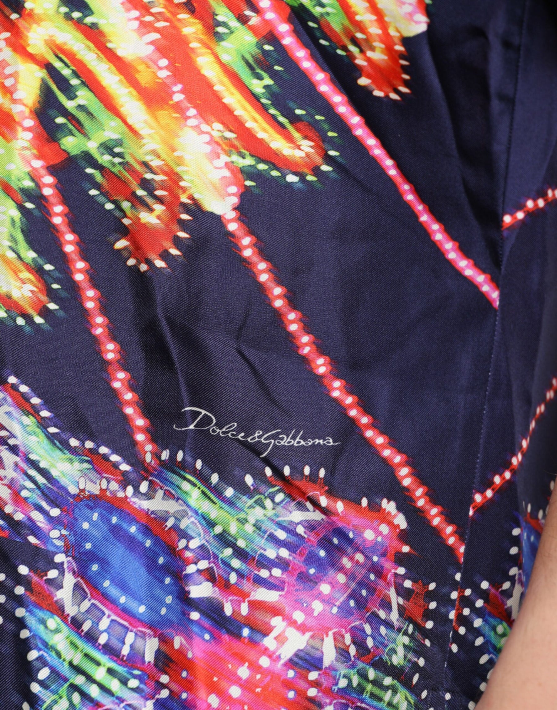 Dolce & Gabbana Multicolor Luminarie Silk Casual Shirt | Regal Royce