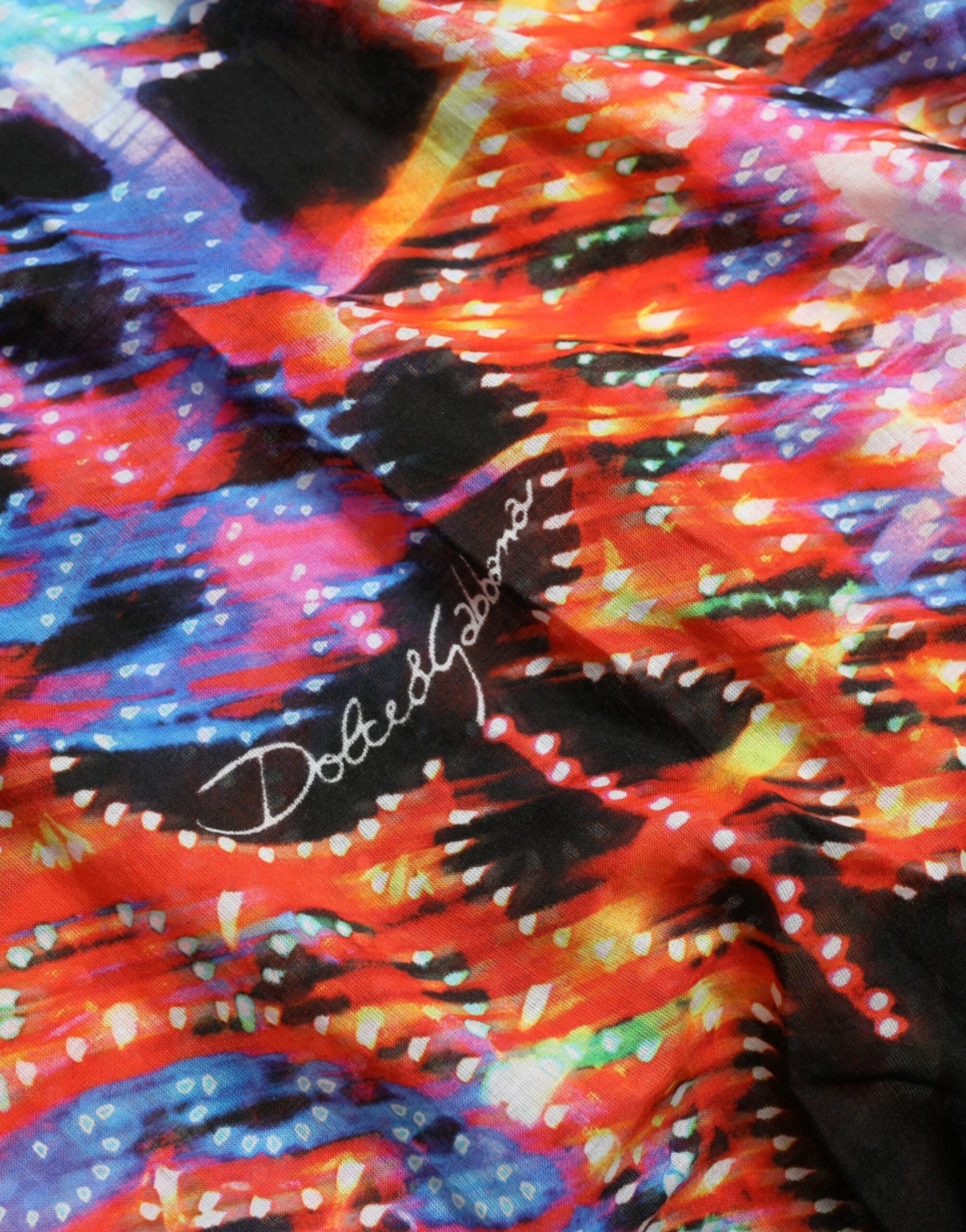 Dolce & Gabbana Multicolor Luminarie Print Cotton T-shirt | Regal Royce