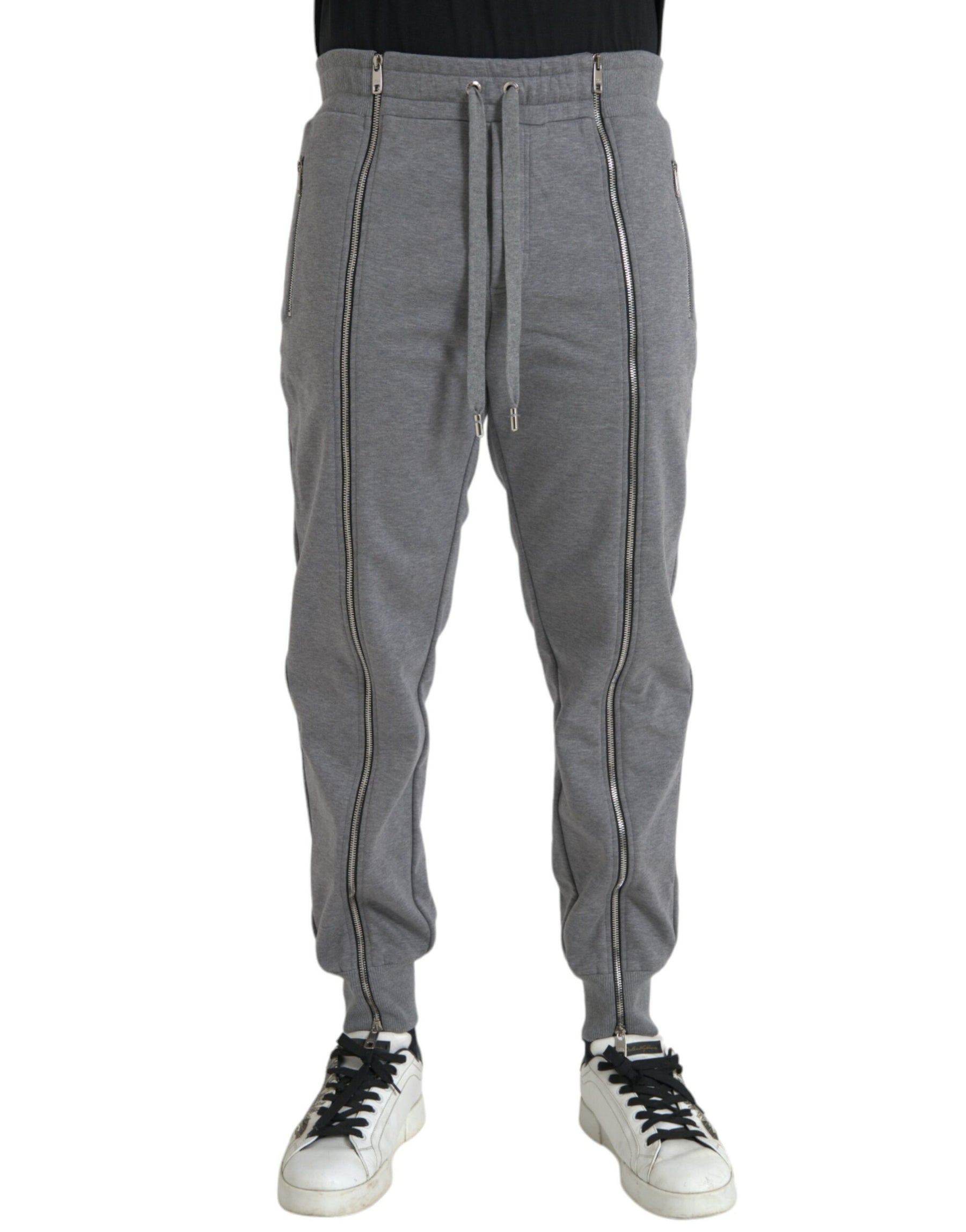 Dolce & Gabbana Gray Cotton Jogger Skinny Sweatpants Pants | Regal Royce