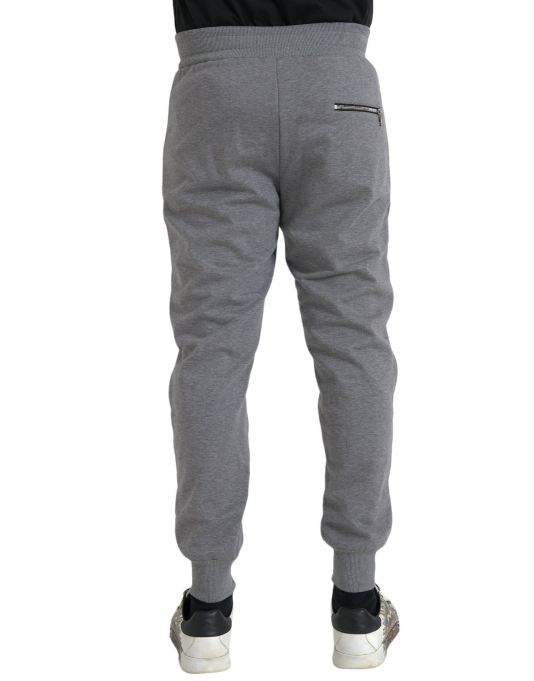 Dolce & Gabbana Gray Cotton Jogger Skinny Sweatpants Pants | Regal Royce