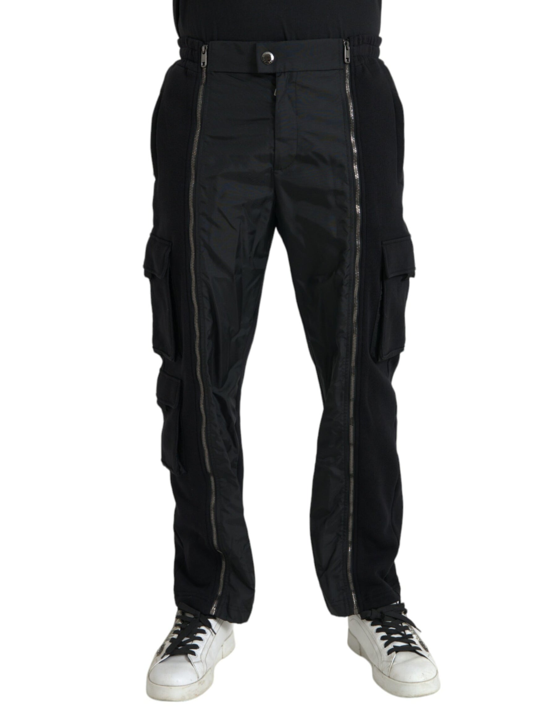 Dolce & Gabbana Black Cotton Blend Skinny Pants | Regal Royce