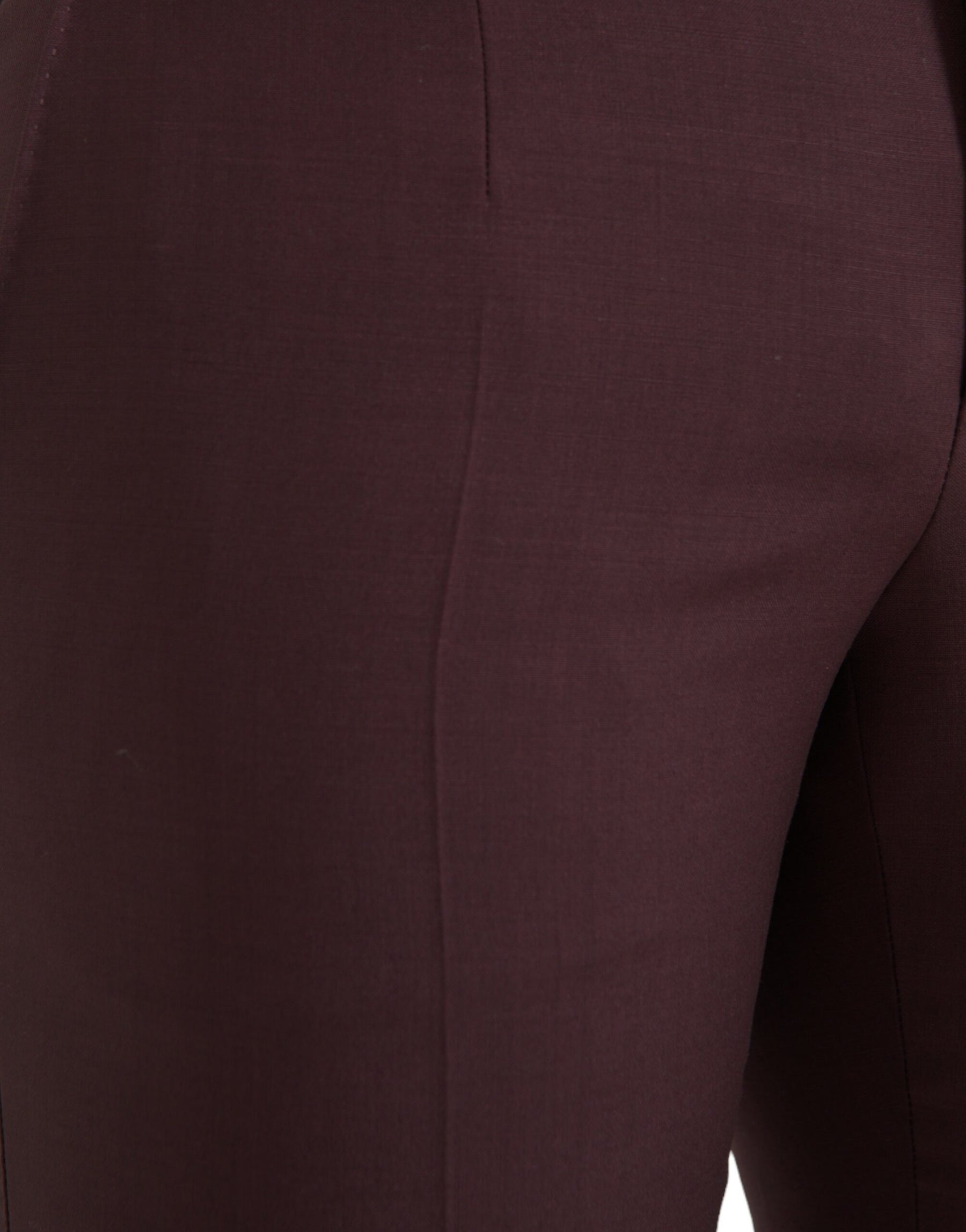 Dolce & Gabbana Maroon Wool Men Slim Fit Dress Pants | Regal Royce