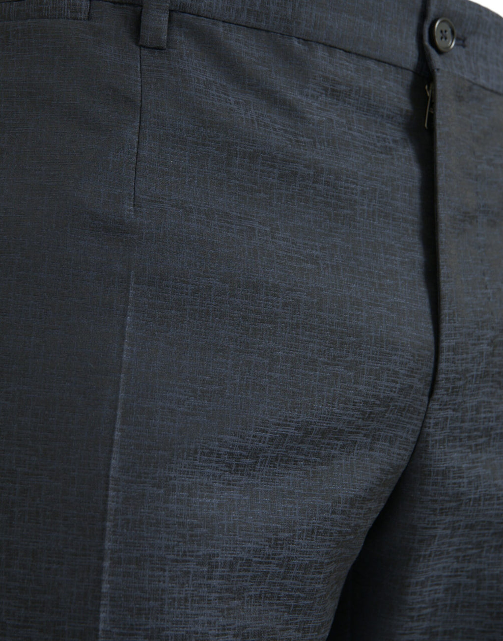Dolce & Gabbana Blue Wool Men Skinny Dress Pants