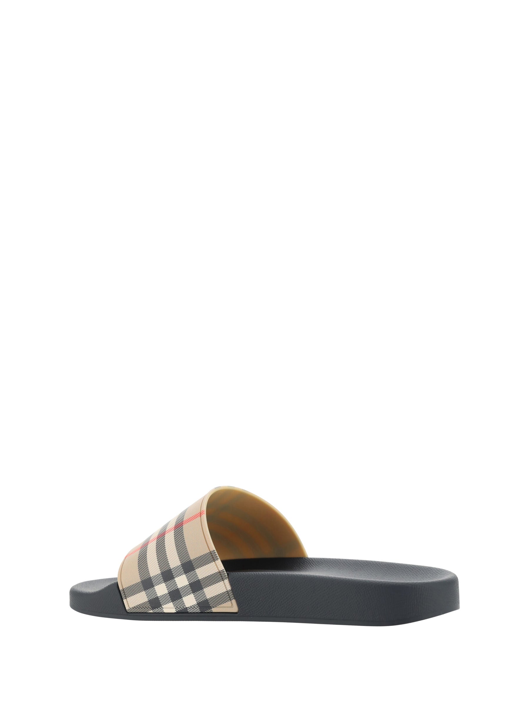 Burberry Brown Rubber Slides Sandals | Regal Royce