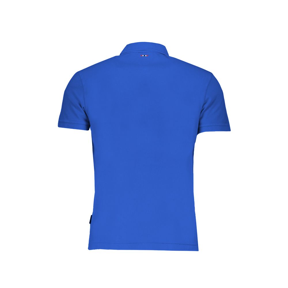 Napapijri Blue Cotton Polo Shirt | Regal Royce
