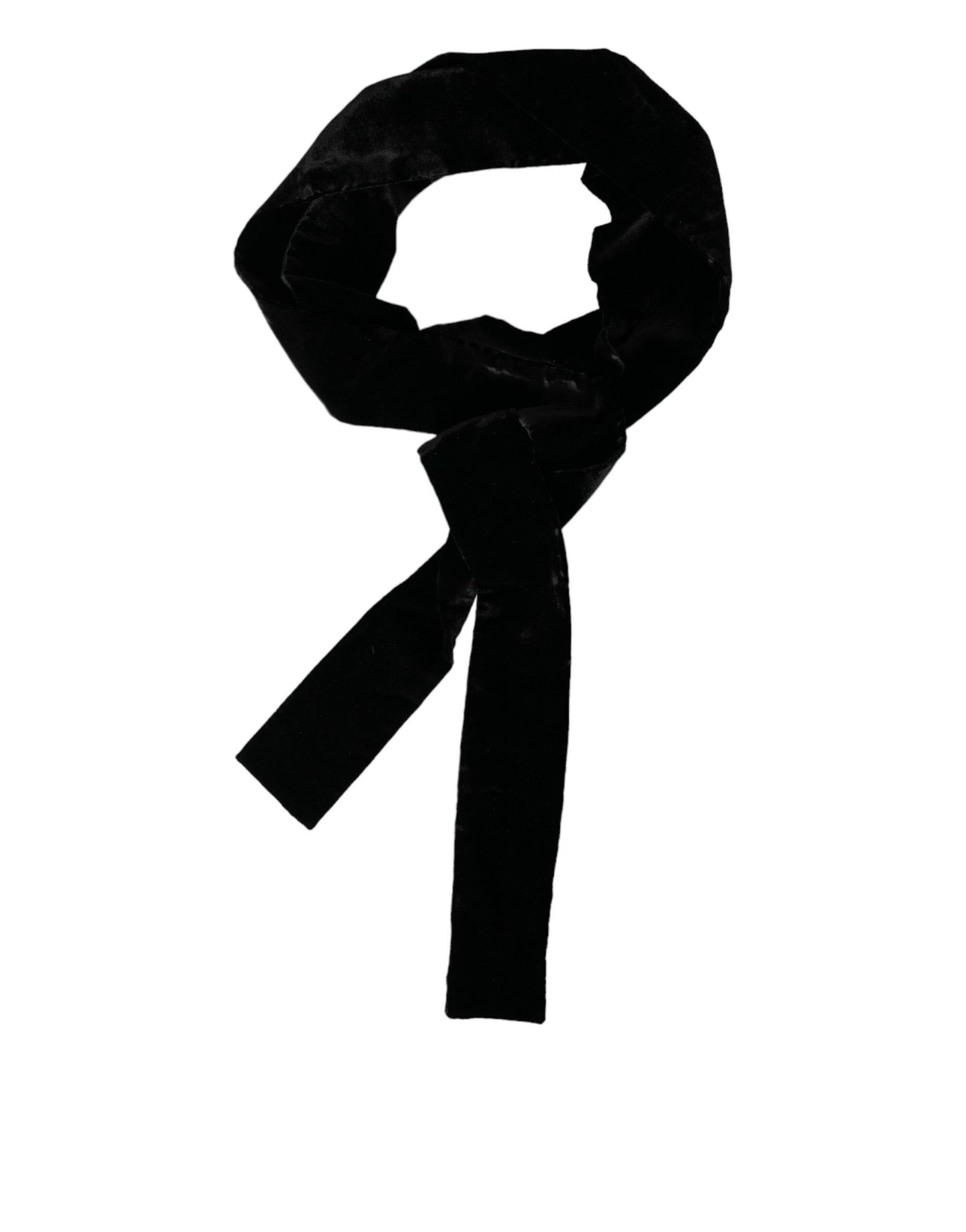 Dolce & Gabbana Black Viscose Wide Waist Women Belt | Regal Royce