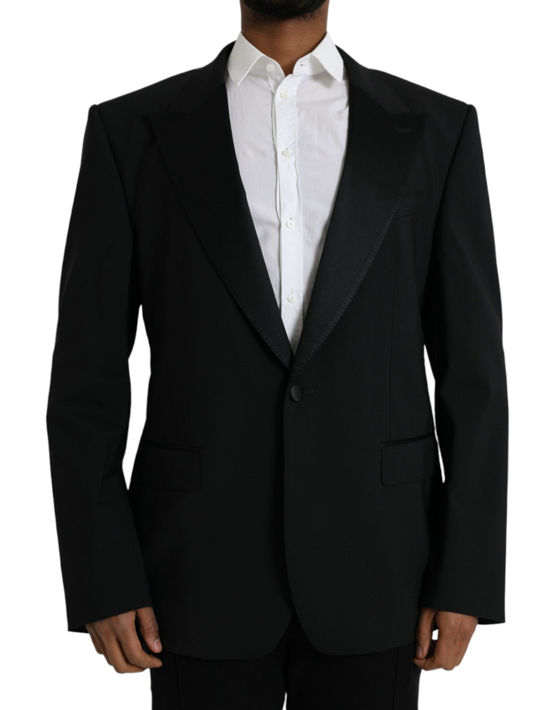 Dolce & Gabbana Black SICILIA Single Breasted Coat Blazer | Regal Royce