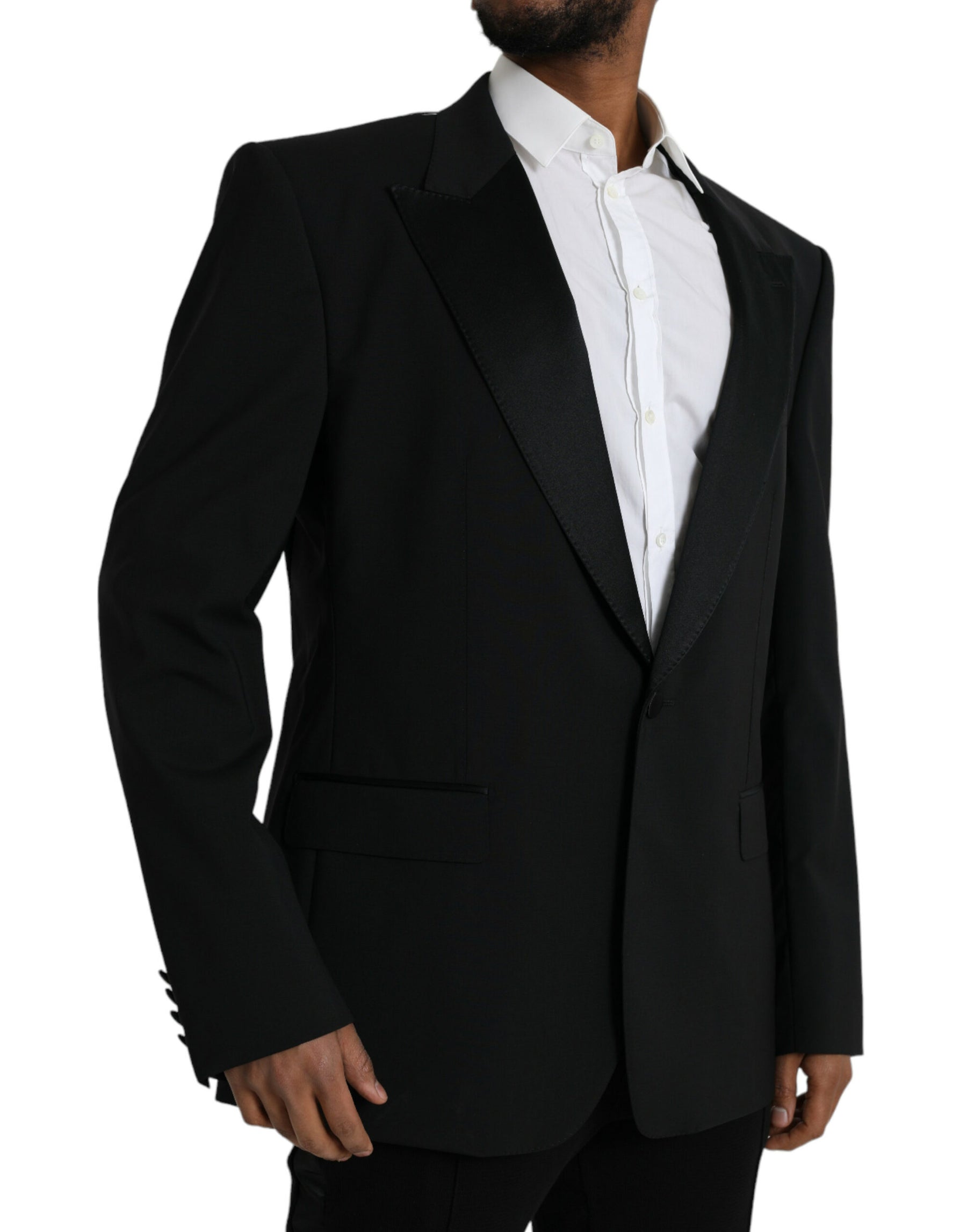 Dolce & Gabbana Black SICILIA Single Breasted Coat Blazer | Regal Royce