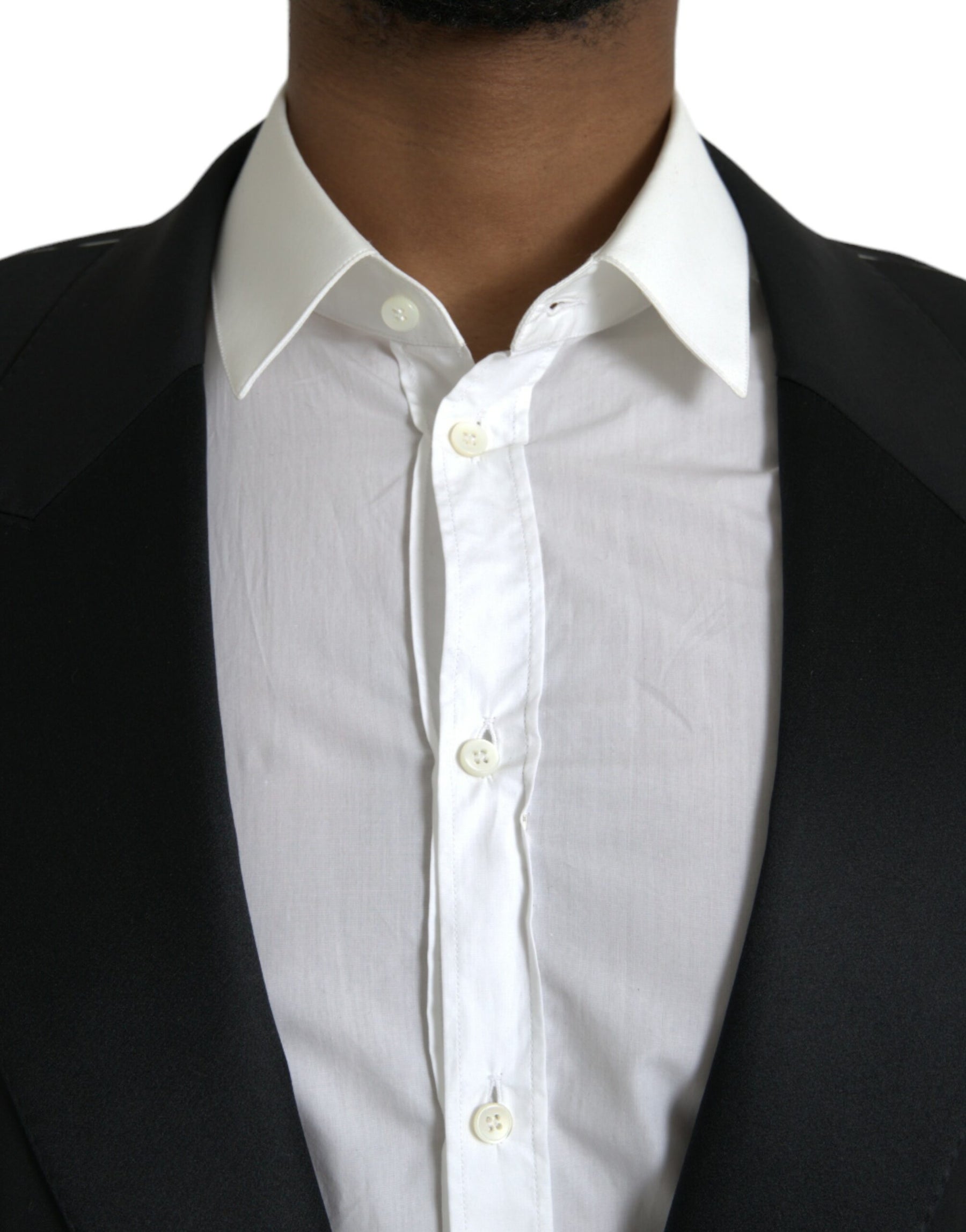 Dolce & Gabbana Black SICILIA Single Breasted Coat Blazer | Regal Royce