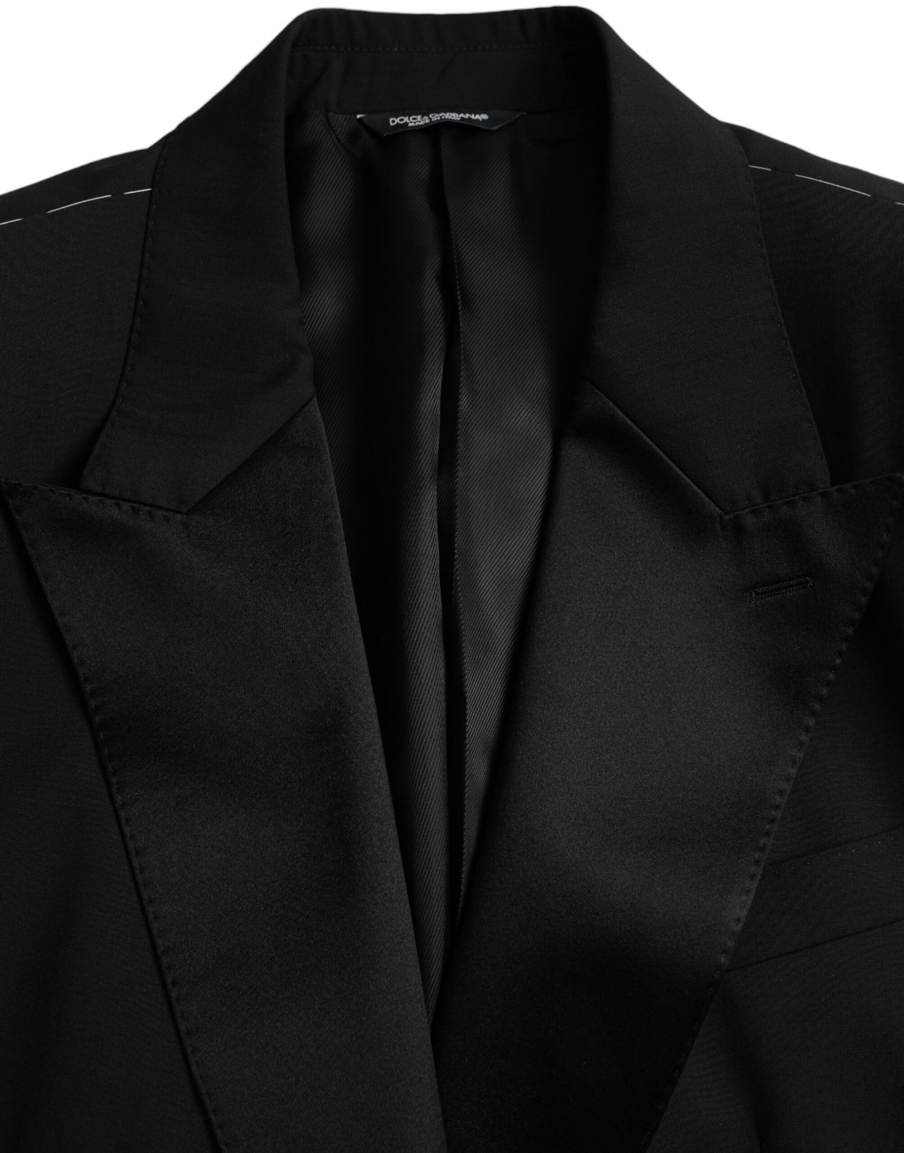 Dolce & Gabbana Black SICILIA Single Breasted Coat Blazer | Regal Royce