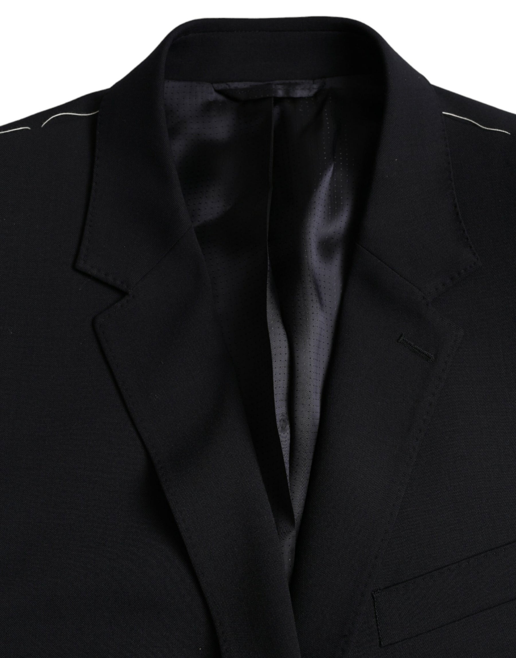 Dolce & Gabbana Black MARTINI Single Breasted Coat Blazer | Regal Royce