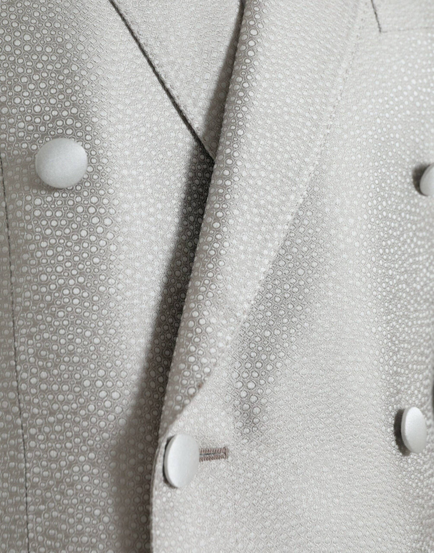 Dolce & Gabbana Off White MARTINI Double Breasted Coat Blazer | Regal Royce