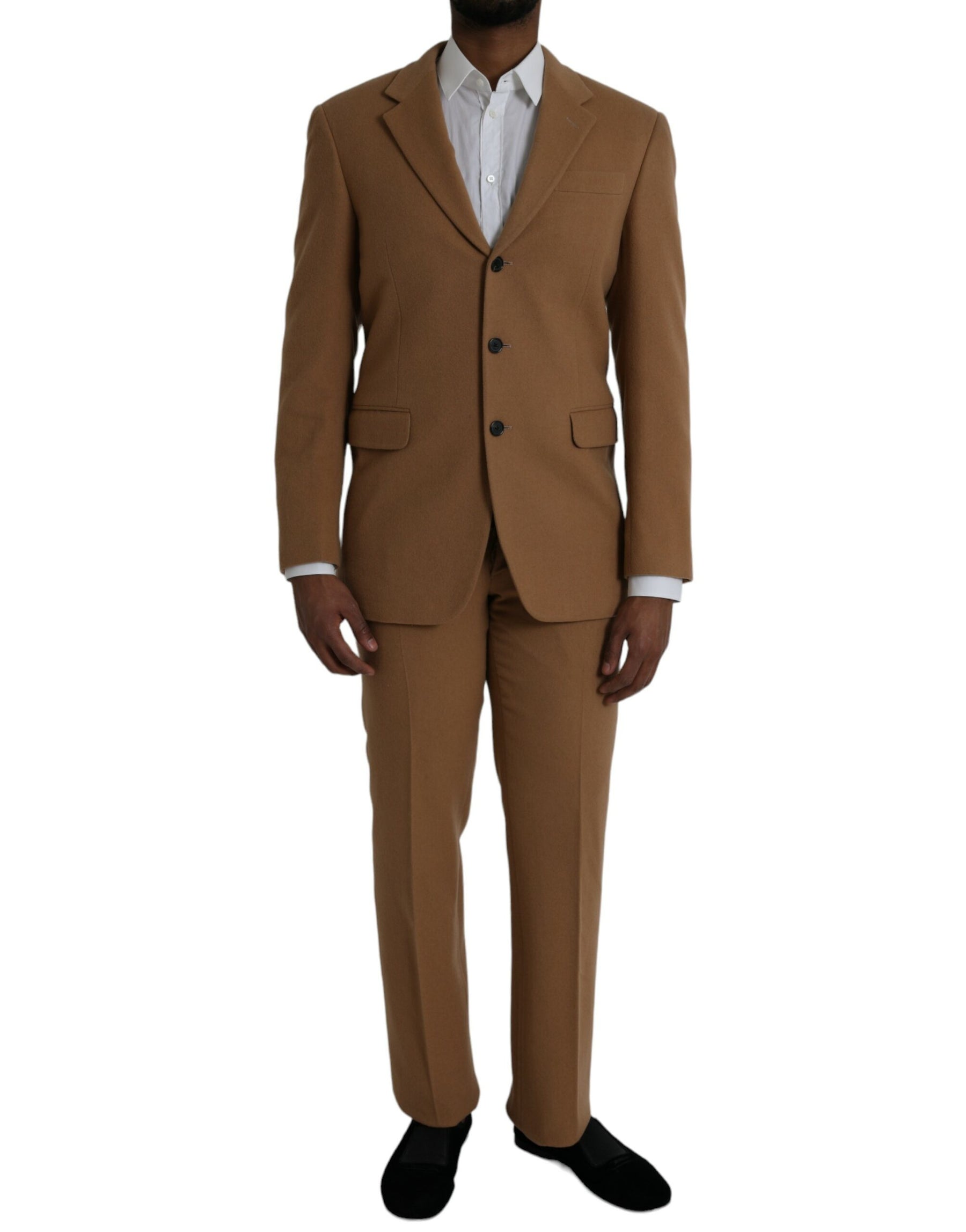 Prada Brown Cashmere 2 Piece Single Breasted Suit | Regal Royce