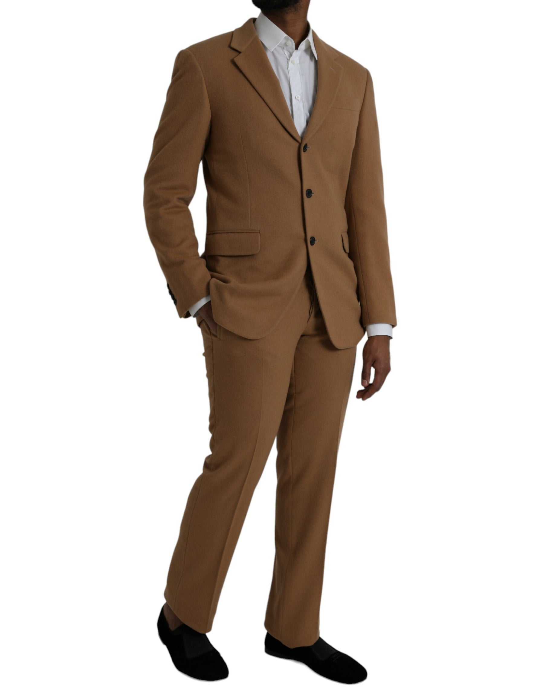 Prada Brown Cashmere 2 Piece Single Breasted Suit | Regal Royce