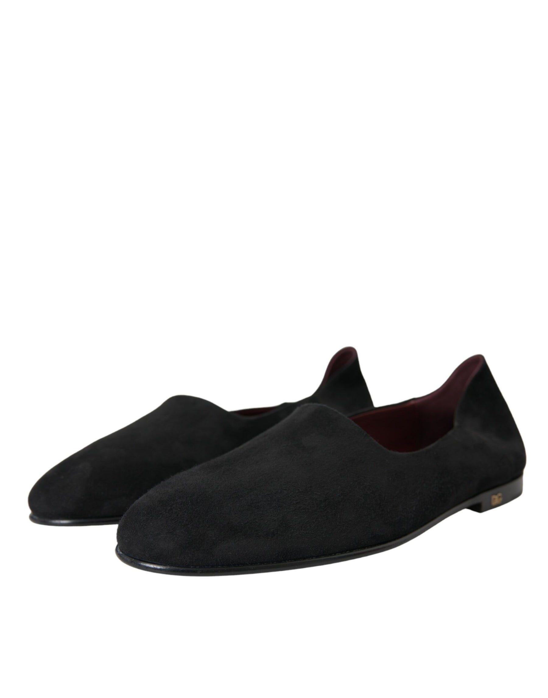 Dolce & Gabbana Black Suede Loafers Formal Dress Slip On Shoes | Regal Royce