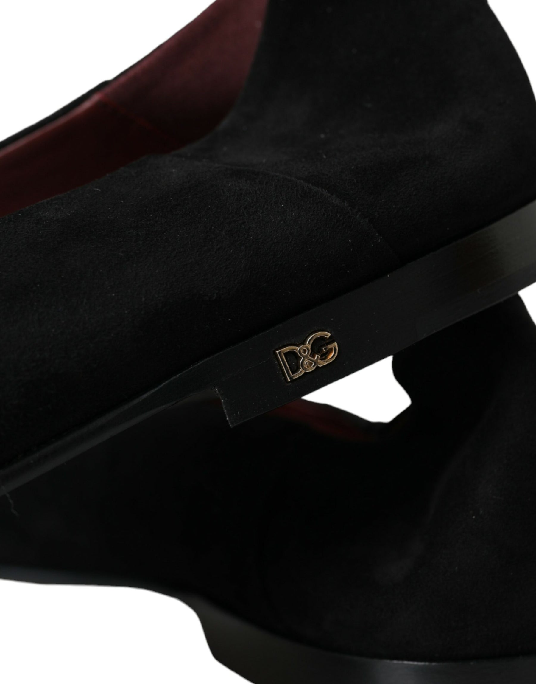 Dolce & Gabbana Black Suede Loafers Formal Dress Slip On Shoes | Regal Royce