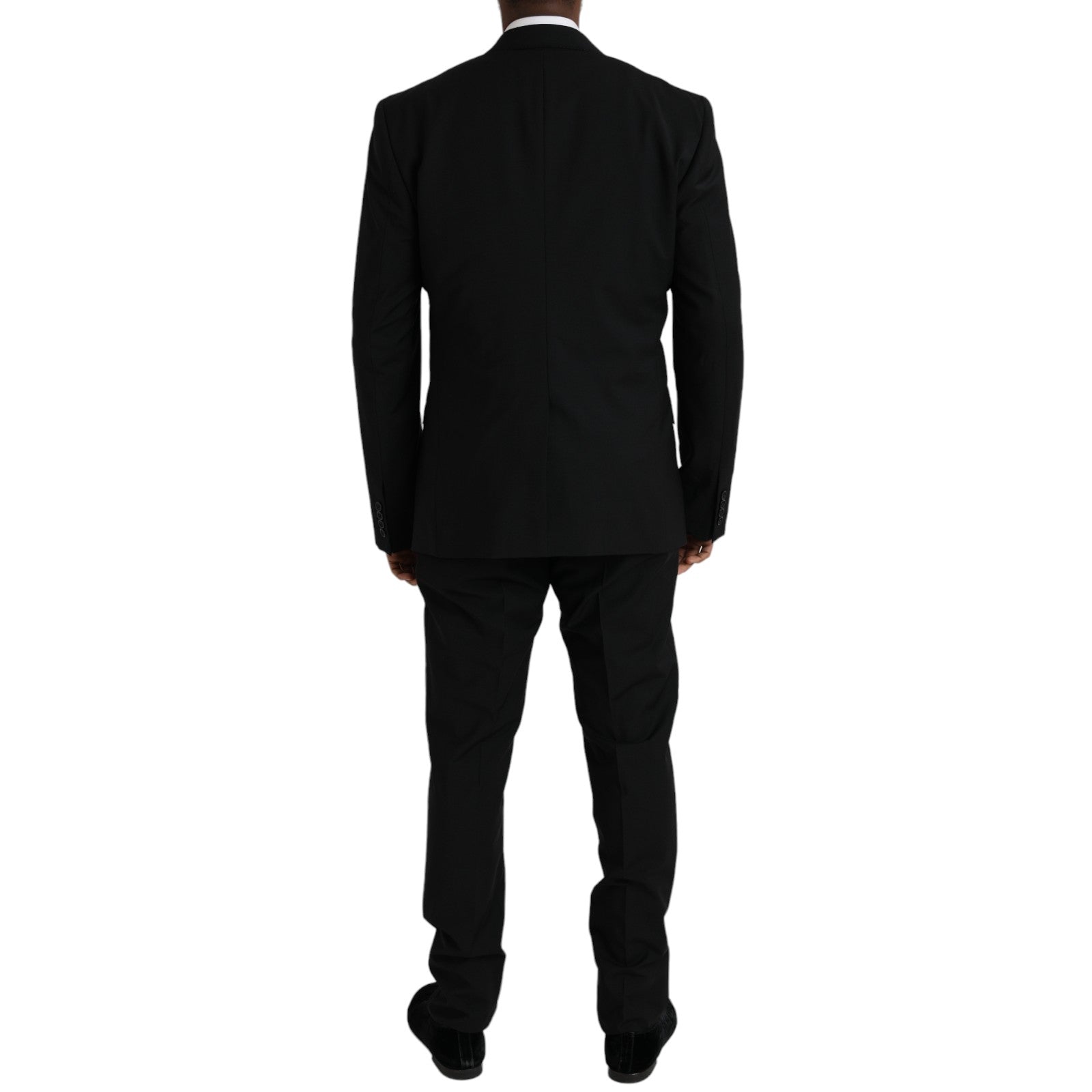 Dolce & Gabbana Black Polyester STAFF Formal 3 Piece Suit | Regal Royce