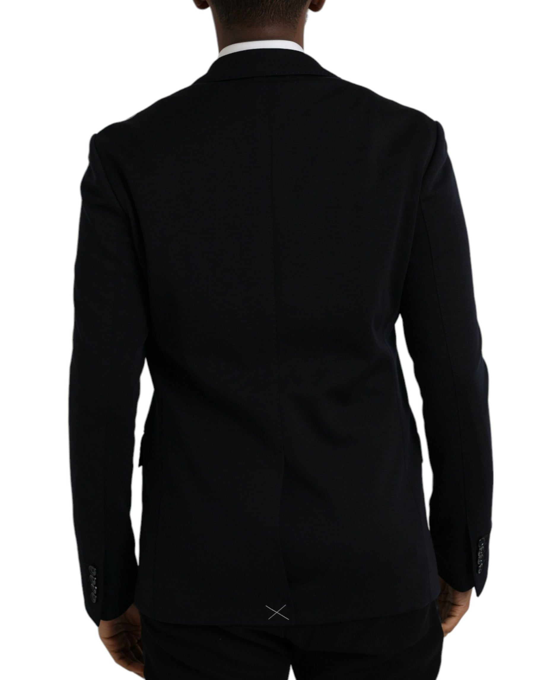 Dolce & Gabbana Black Wool Single Breasted Coat Blazer | Regal Royce
