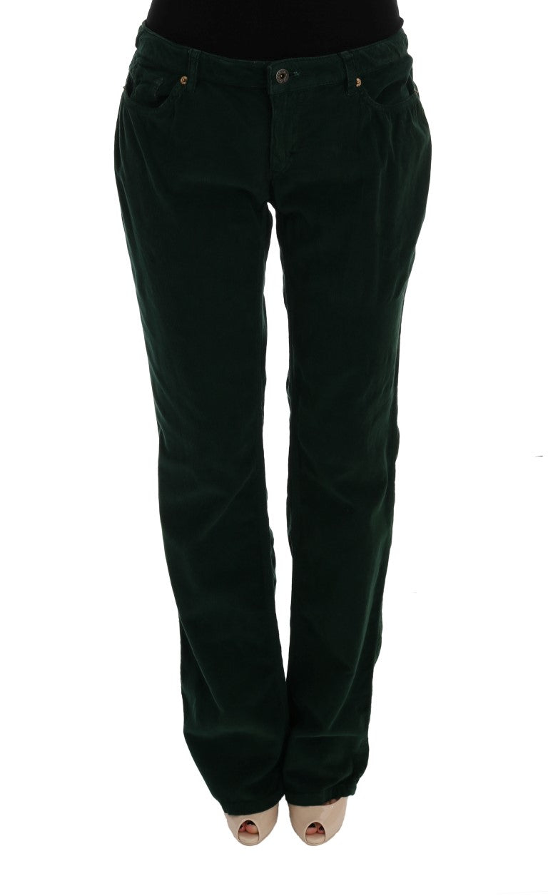 Dolce & Gabbana Green Cotton Corduroys Jeans | Regal Royce