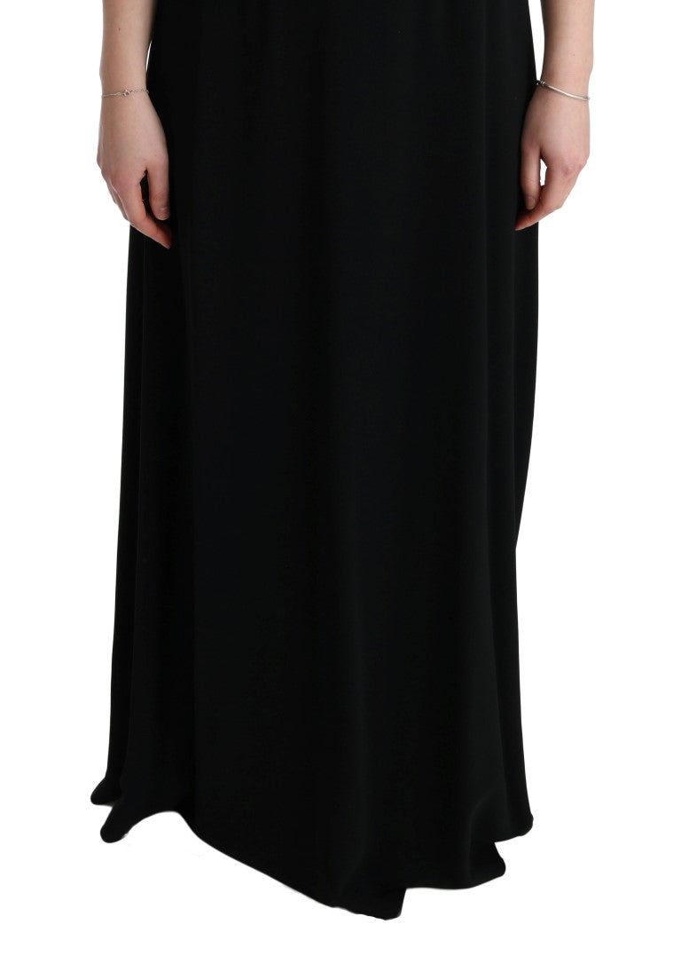 Dolce & Gabbana Black Stretch Shift Long Maxi Dress | Regal Royce
