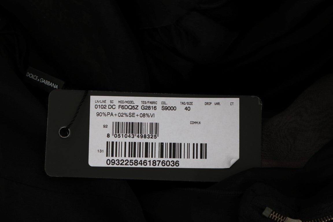 Dolce & Gabbana Black Pink Silk Long Shift Dress | Regal Royce