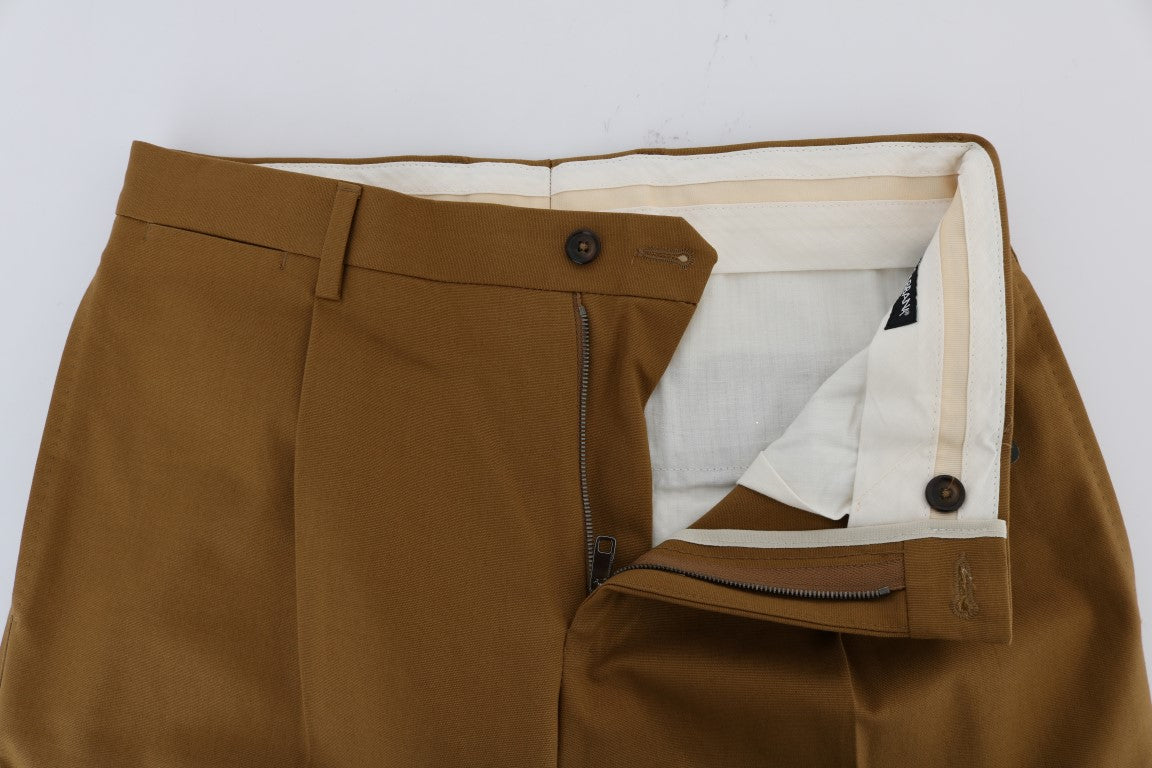 Dolce & Gabbana Brown Stretch Cotton Pants | Regal Royce