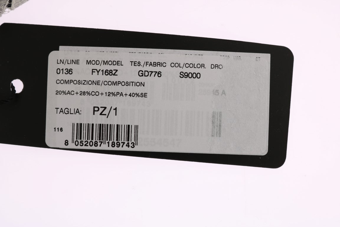 Dolce & Gabbana Black White Floral Lace Crystal Hair Claw | Regal Royce