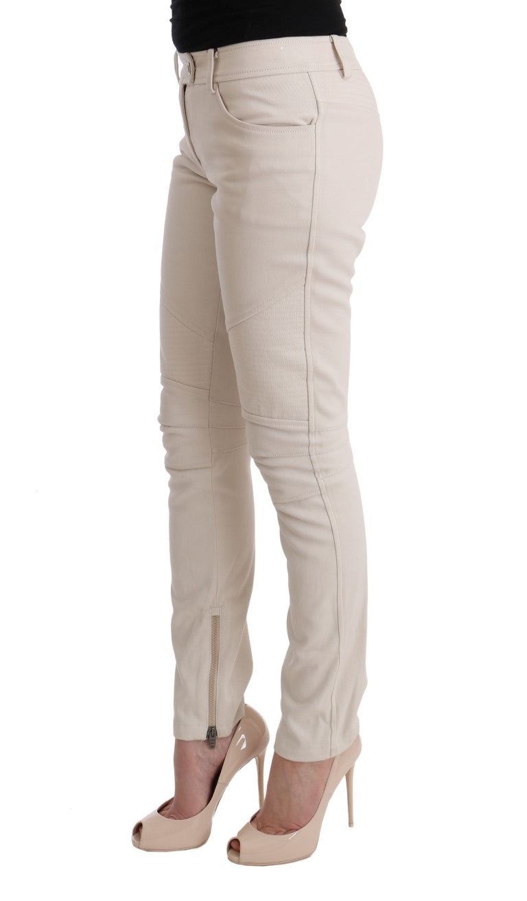 Ermanno Scervino White Slim Fit Casual Jeans | Regal Royce