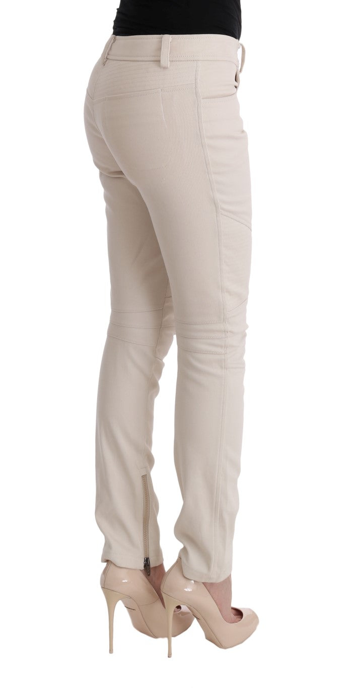 Ermanno Scervino White Slim Fit Casual Jeans | Regal Royce