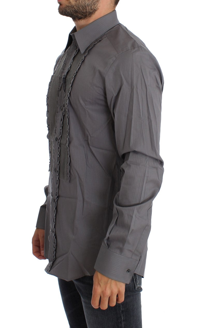 Dolce & Gabbana Purple Torero GOLD Slim Fit Dress Shirt | Regal Royce