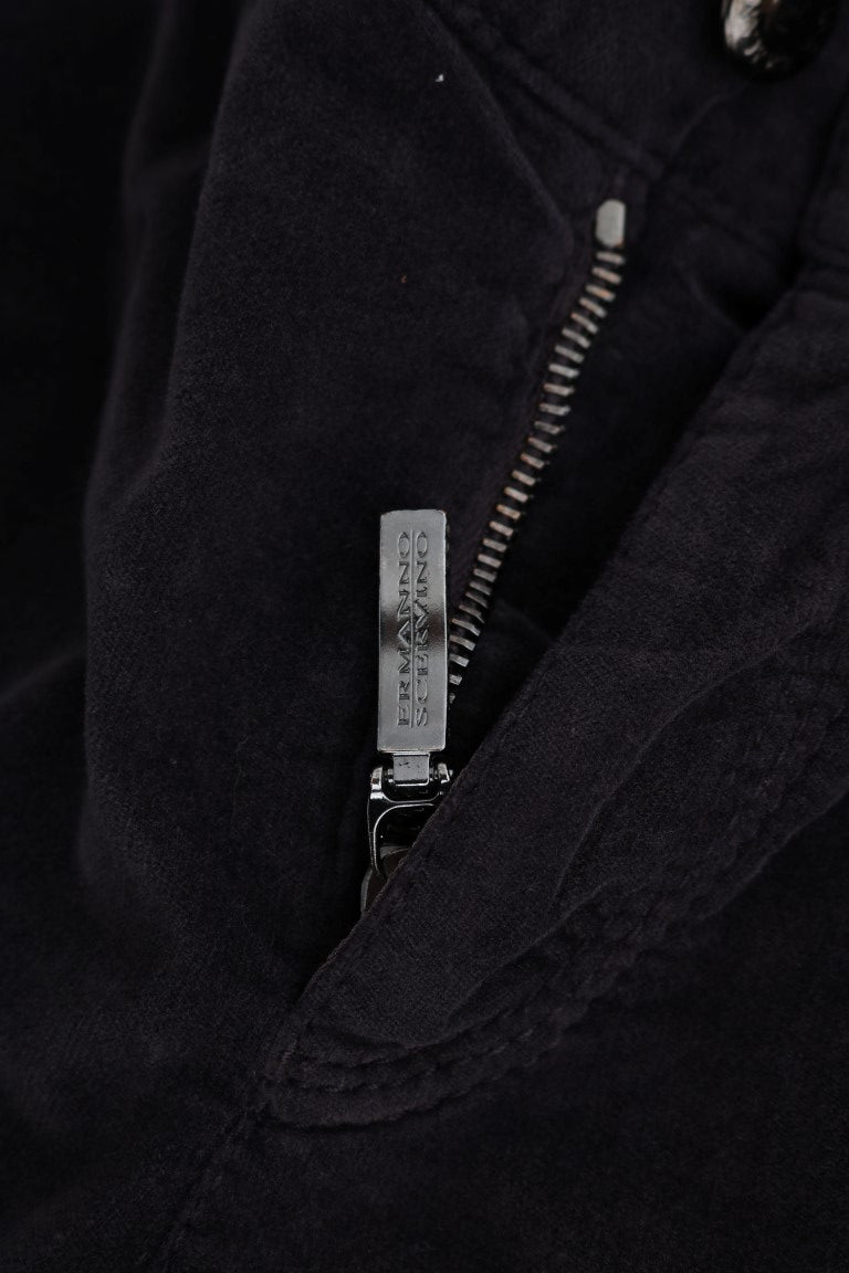 Ermanno Scervino Brown Cotton Cropped Casual Pants | Regal Royce