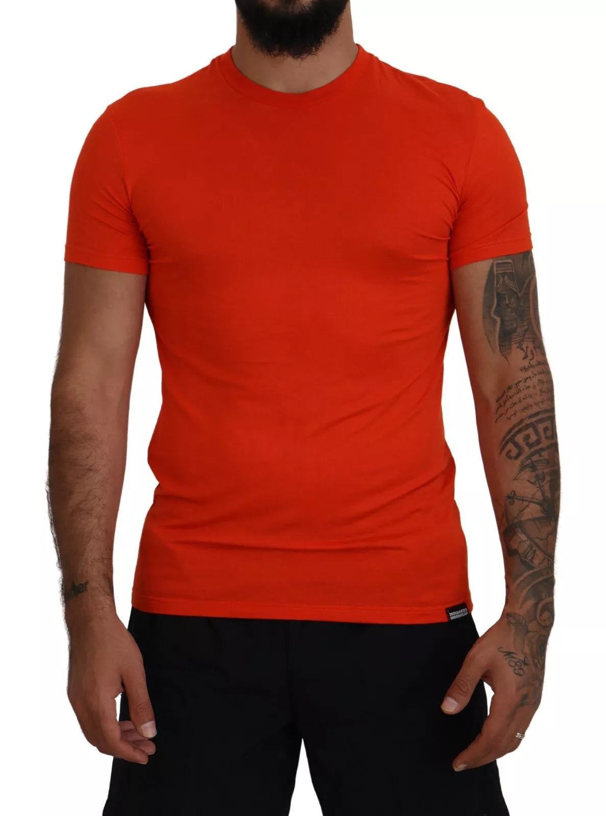 Dsquared² Orange Modal Short Sleeves Crewneck T-shirt | Regal Royce