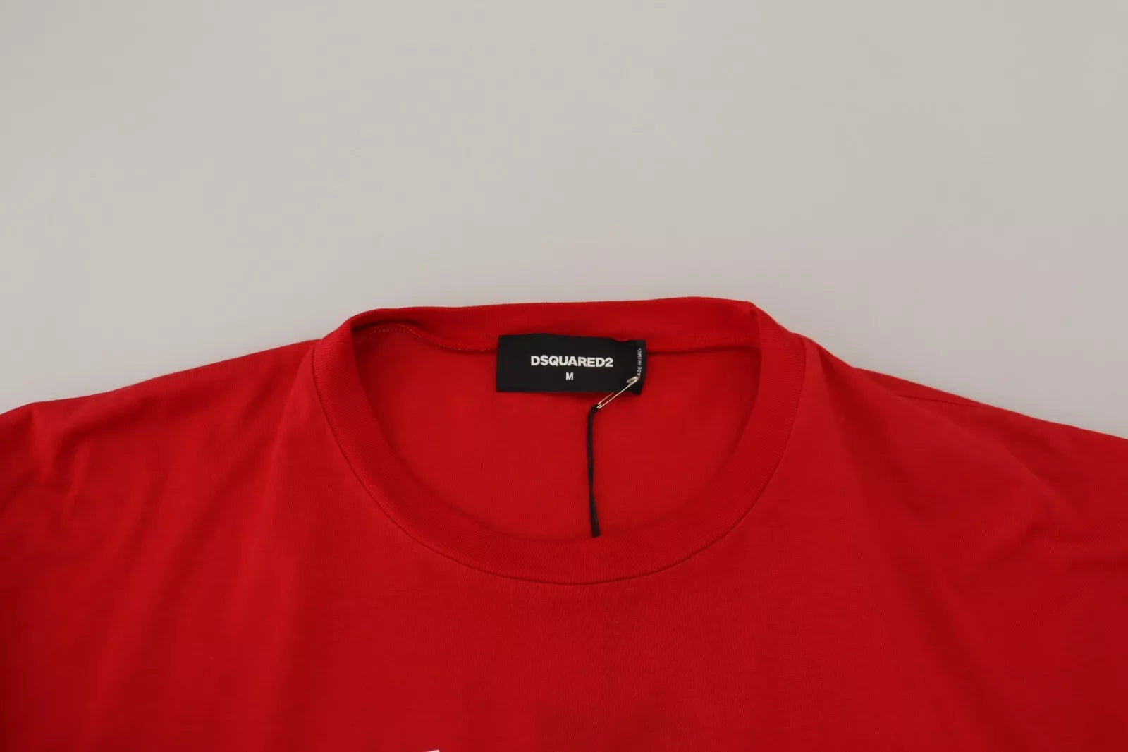 Dsquared² Red Printed Cotton Short Sleeves Crewneck T-shirt | Regal Royce