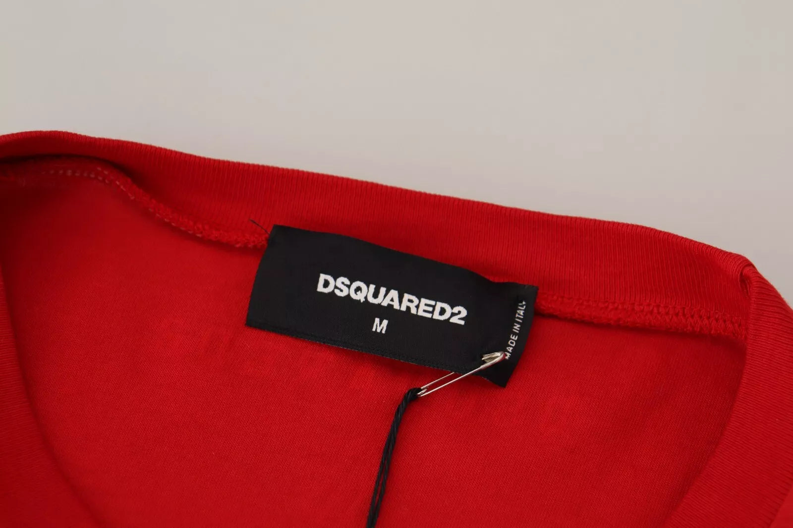 Dsquared² Red Printed Cotton Short Sleeves Crewneck T-shirt | Regal Royce