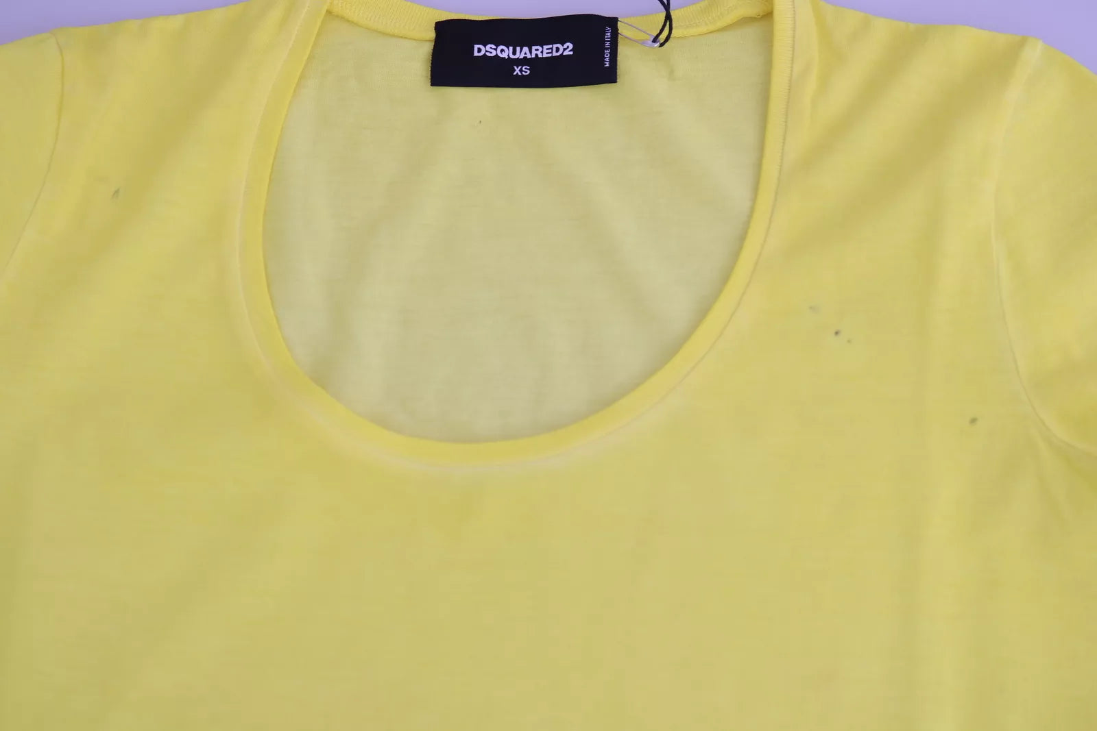 Dsquared² Yellow Round Neck Short Sleeve Shirt Top Blouse | Regal Royce