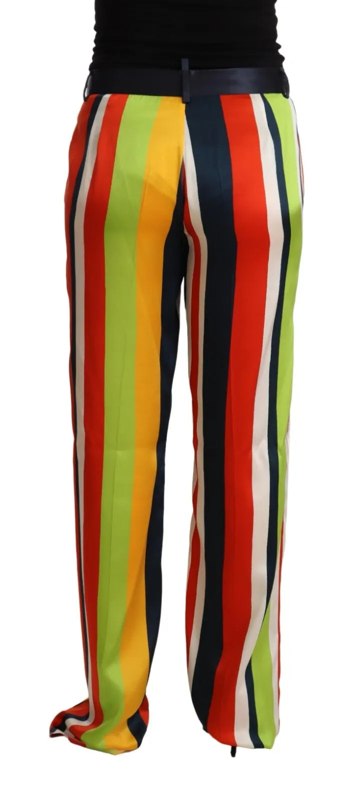 Dsquared² Multicolor Striped Mid Waist Straight Pants | Regal Royce