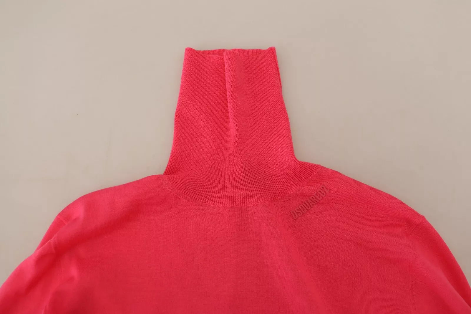 Dsquared² Pink Solid Long Sleeve Turtle Neck Casual Sweater | Regal Royce
